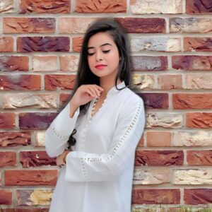 White Two Piece Dress For Women