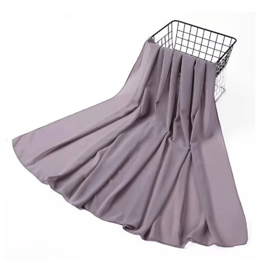 Solid Chiffon Grey Scarves