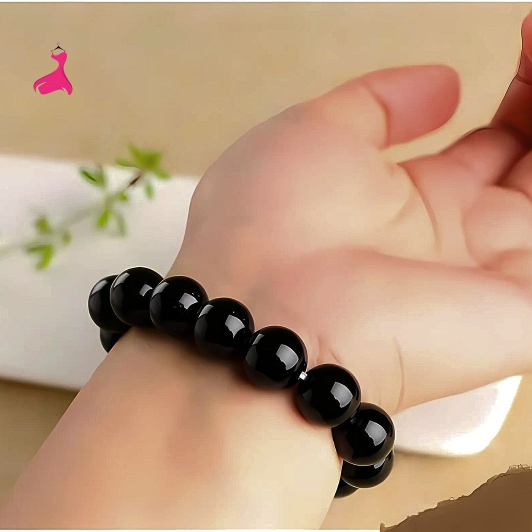 ● Black bead bracelet