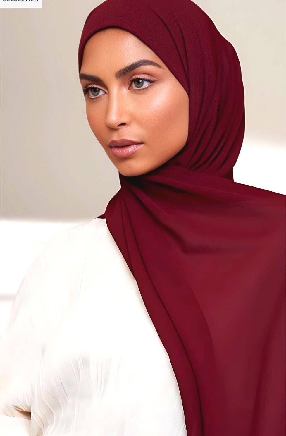 Elegant Burgundy Hijab – Soft & Comfortable Islamic Scarf for All Occasions | Yumna's Collection