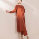 Elegant plain solid bright rust Stitched Dresses for Women & Girls – 2PC Sets & Ready-to-Wear Styles